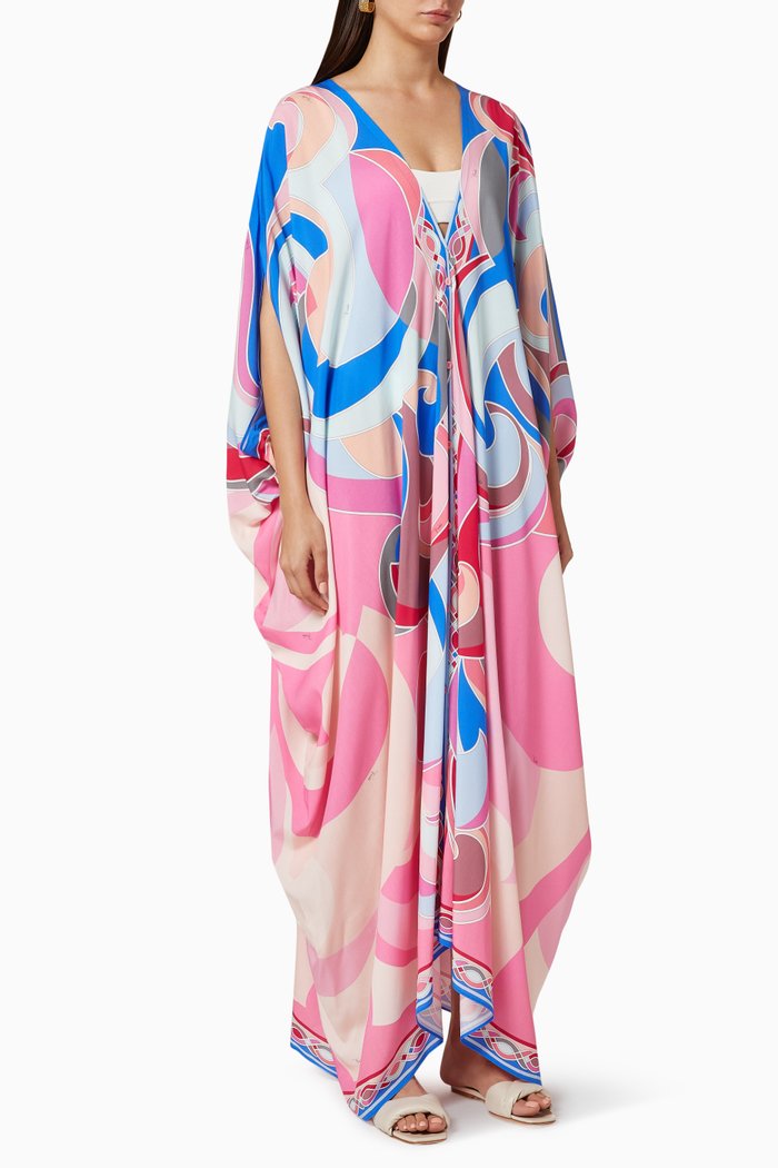 

Quirimbas Print Kaftan, Pink