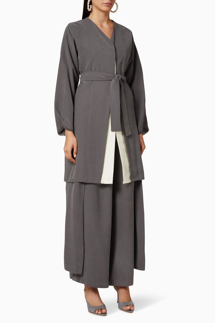 

Layered Jacket & Pants Set, Grey