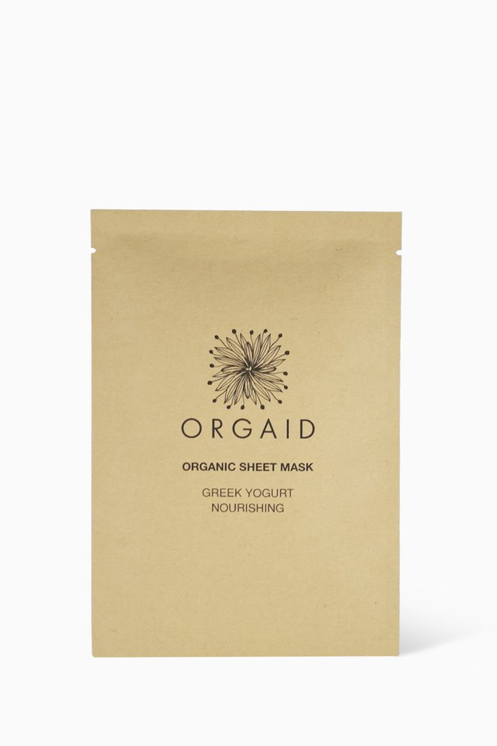 Greek Yogurt & Nourishing Organic Sheet Mask, Multicolour