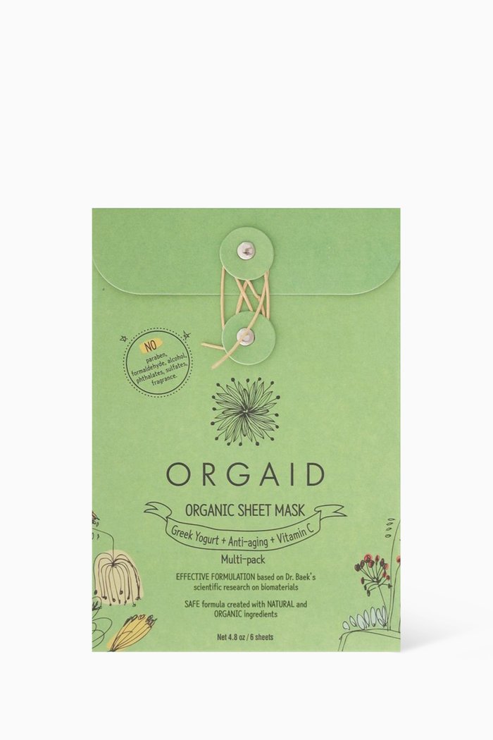 

Organic Sheet Mask, Set of 6, Multicolour