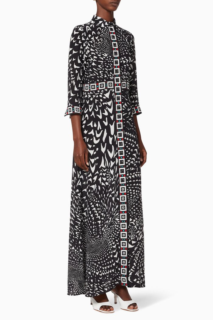 

Siouxsie Silk Shirt Dress, Black