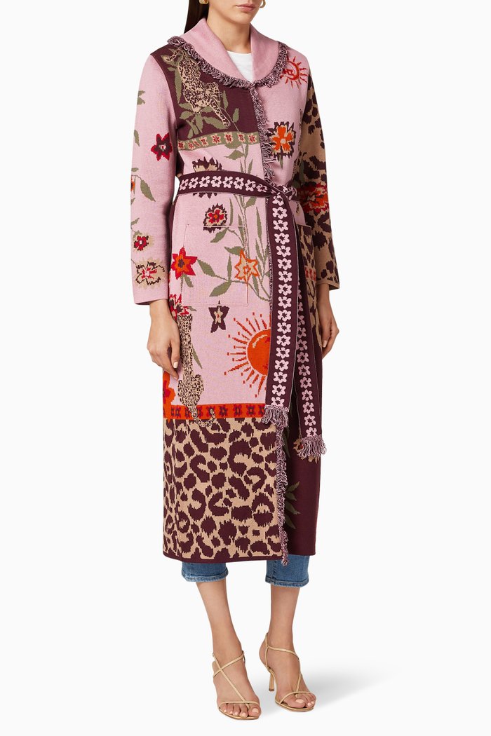 

Enchanted Leopard Cardigan, Pink