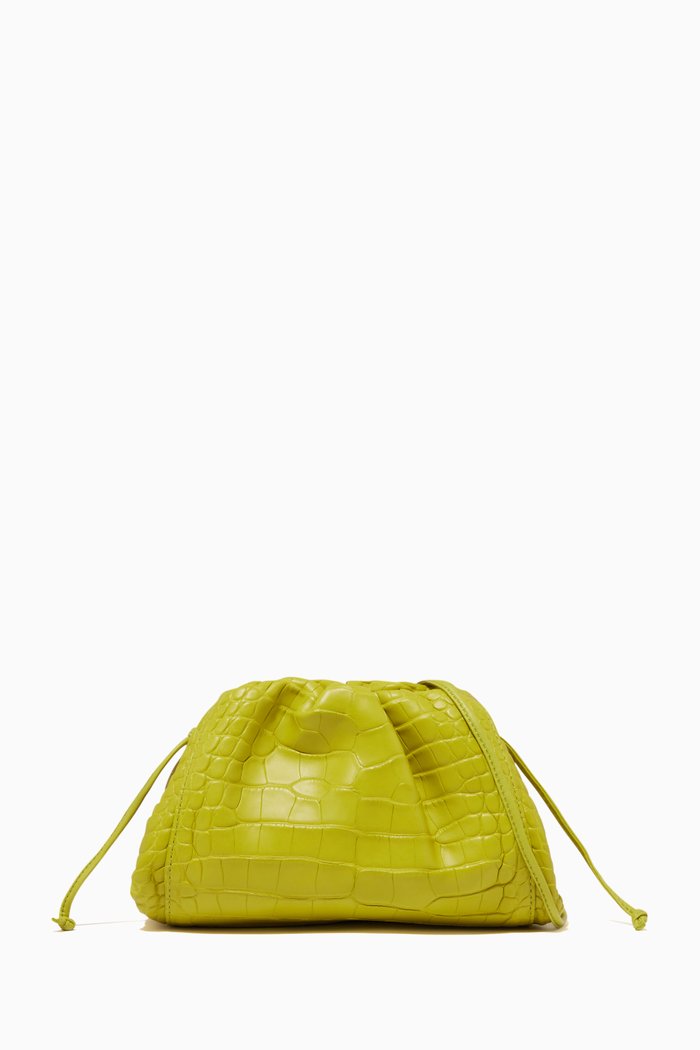 

The Mini Pouch in Crocodile Leather, Green