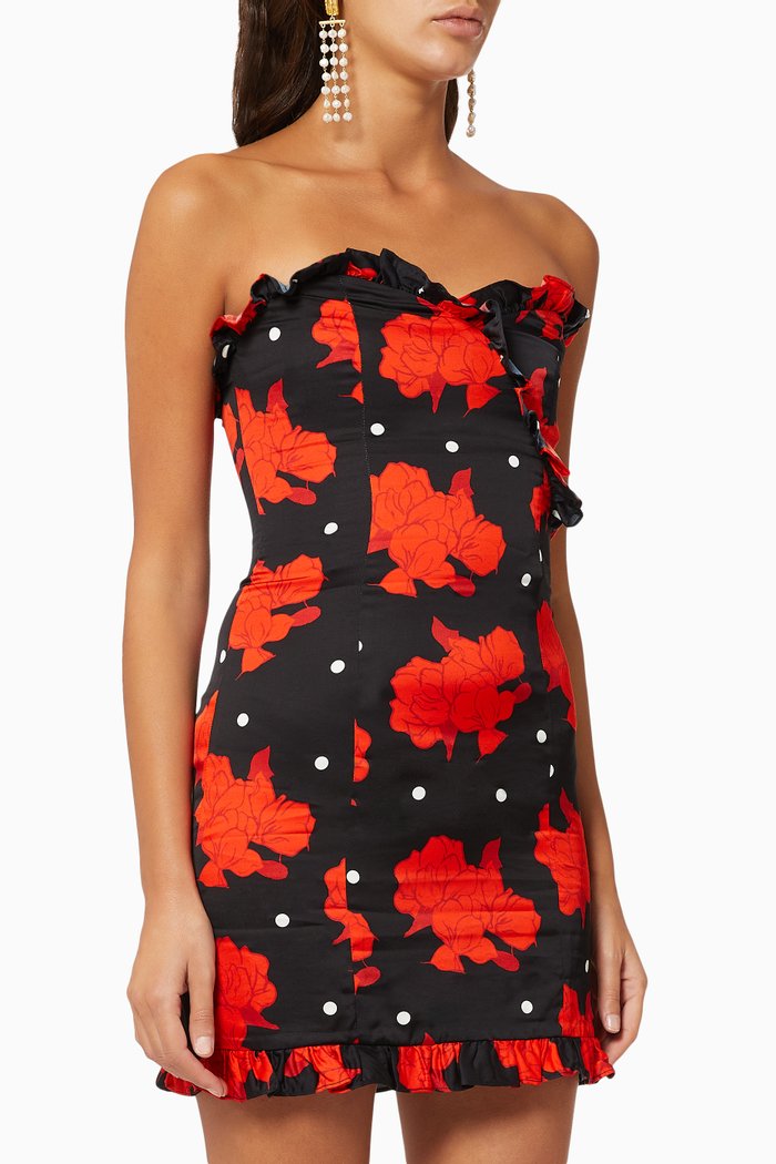 

Dolly Floral Dress, Black