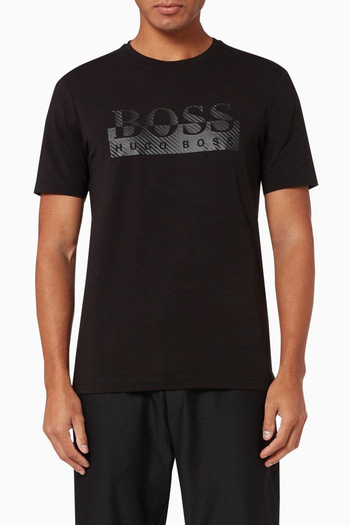 

Tee 4 Foil Logo Jersey T-Shirt, Black
