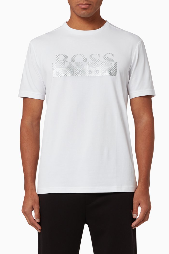 

Tee 4 Foil Logo Jersey T-Shirt, White