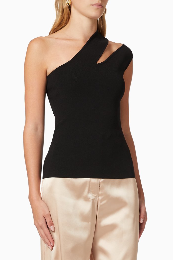Arlet Top in Compact Knit, Black