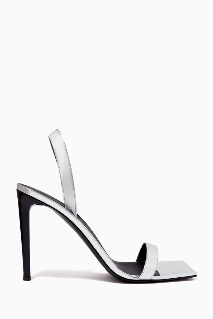 

Vanilla 105 Sandals in Metallic Leather, Silver
