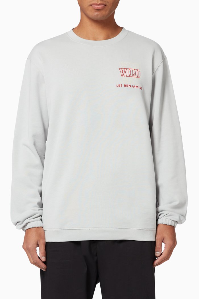 

Wild Wild East Cotton Sweatshirt, Grey