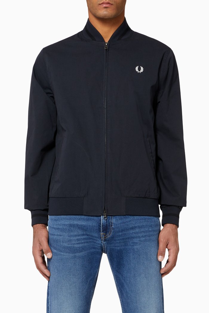 

Twill Tennis Bomber Jacket, Blue