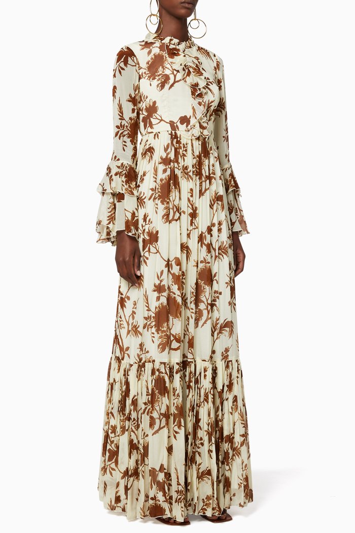 

Floral Chiffon Dress, Multicolour