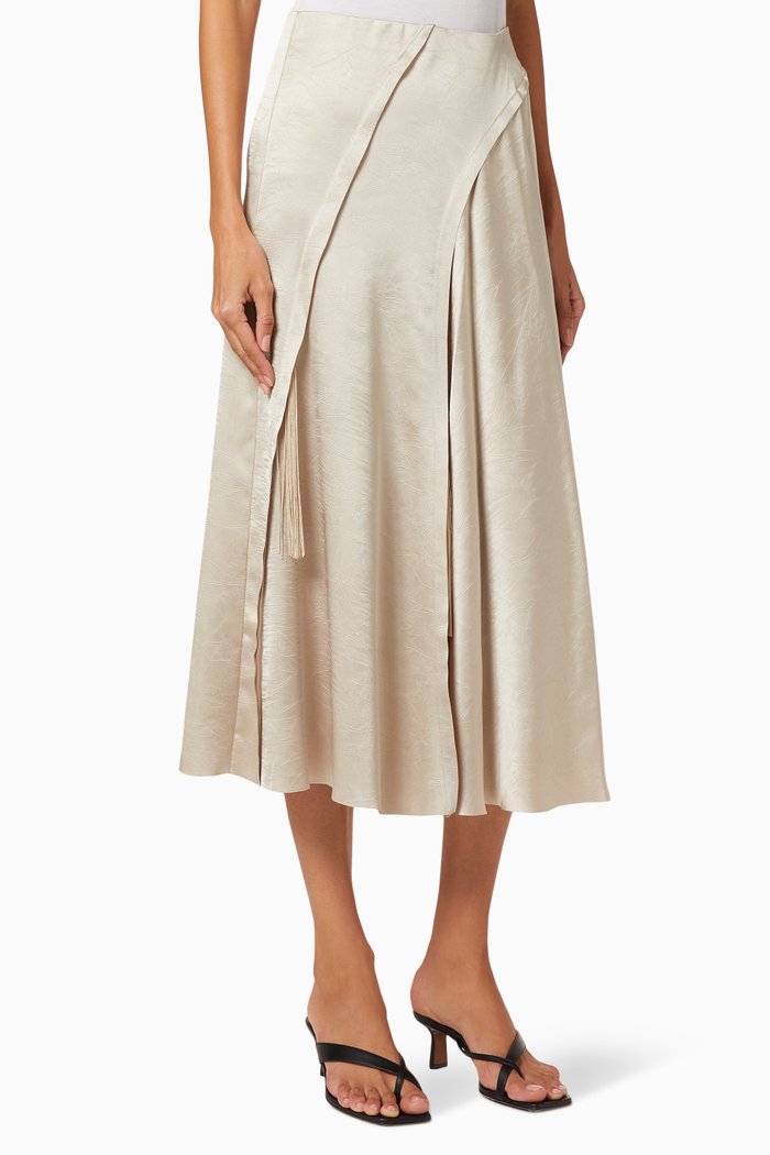 

Asymmetric Tassel Skirt, Neutral