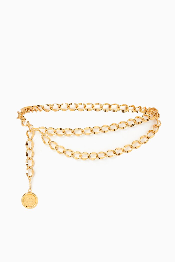 

CC Chain Belt, Gold