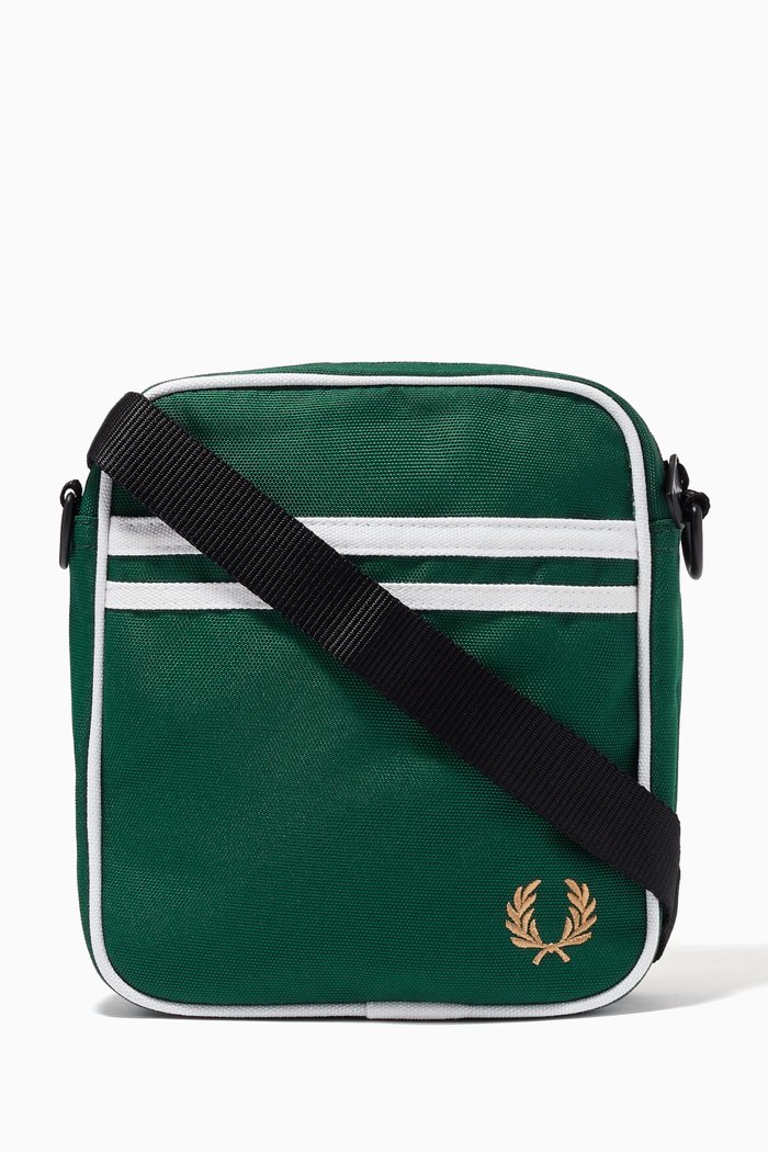 

Twin Tipped Side Bag in Canvas, White