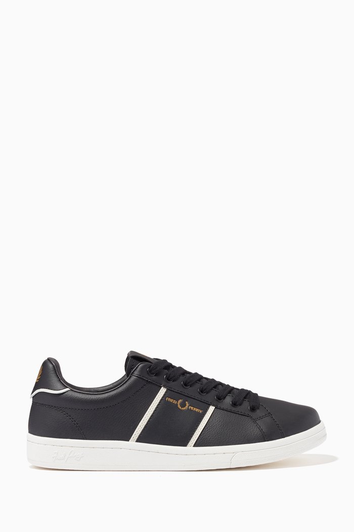 

B721 Tennis Shoes in Leather, Black