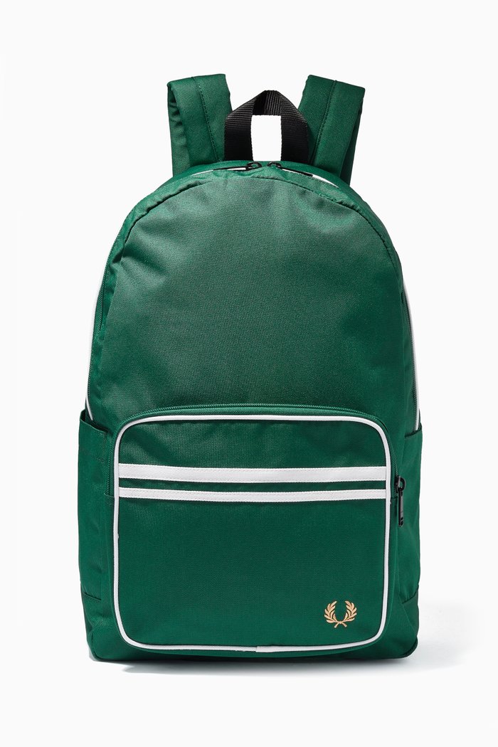 

Twin Tipped Backpack in Textured Fabric, White