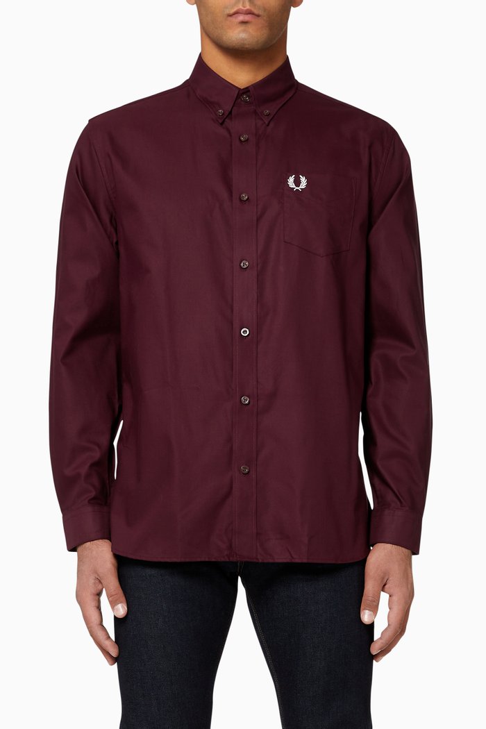 

Oxford Cotton Shirt, Brown