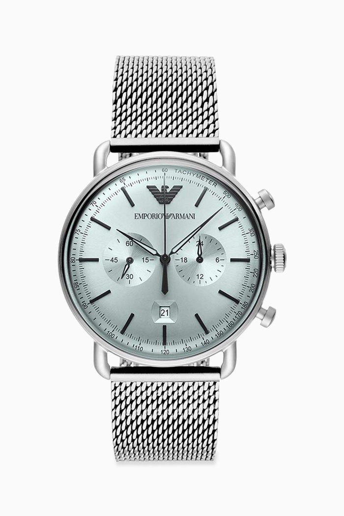 

Aviator Chronograph Watch, Silver