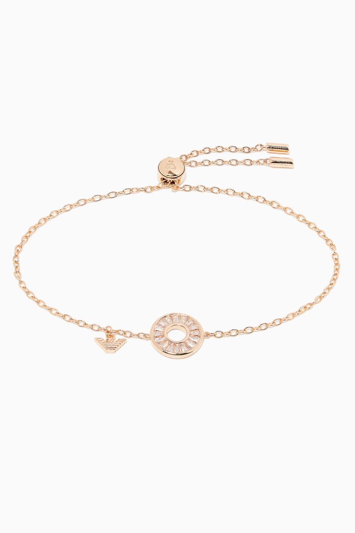 

Sentimental Chain Bracelet in Sterling Silver, Rose gold