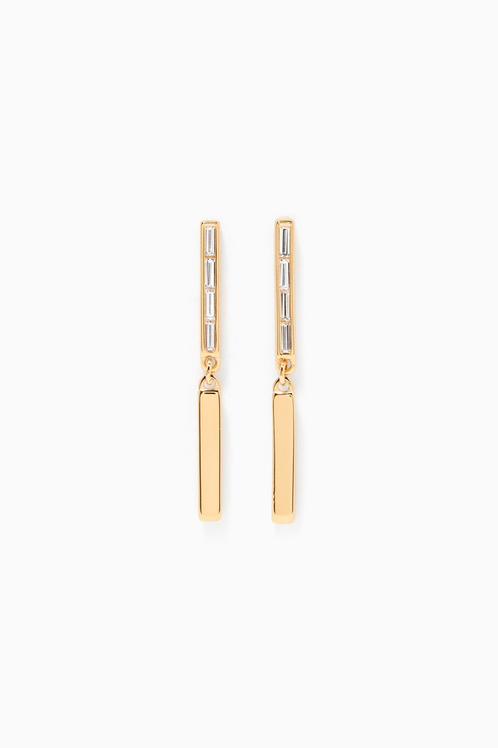 

Sentimental Crystal Earrings in Sterling Silver, Gold