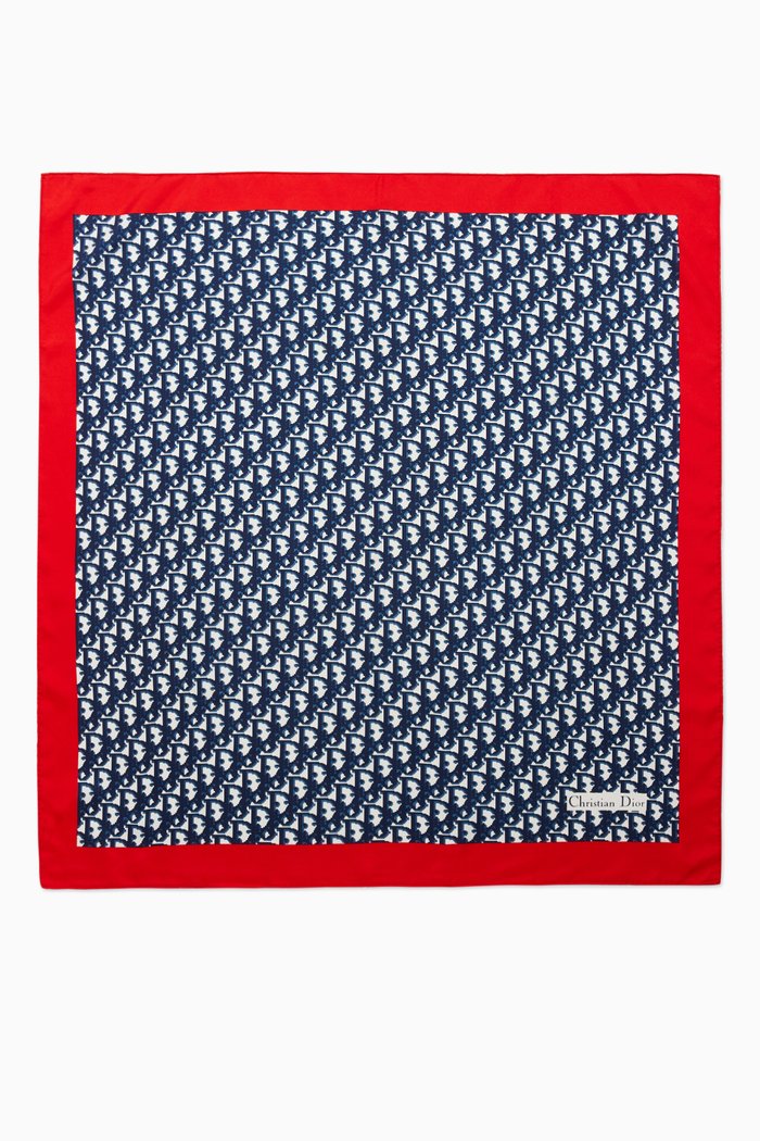 

Trotter Square Scarf in Silk Twill, Multicolour