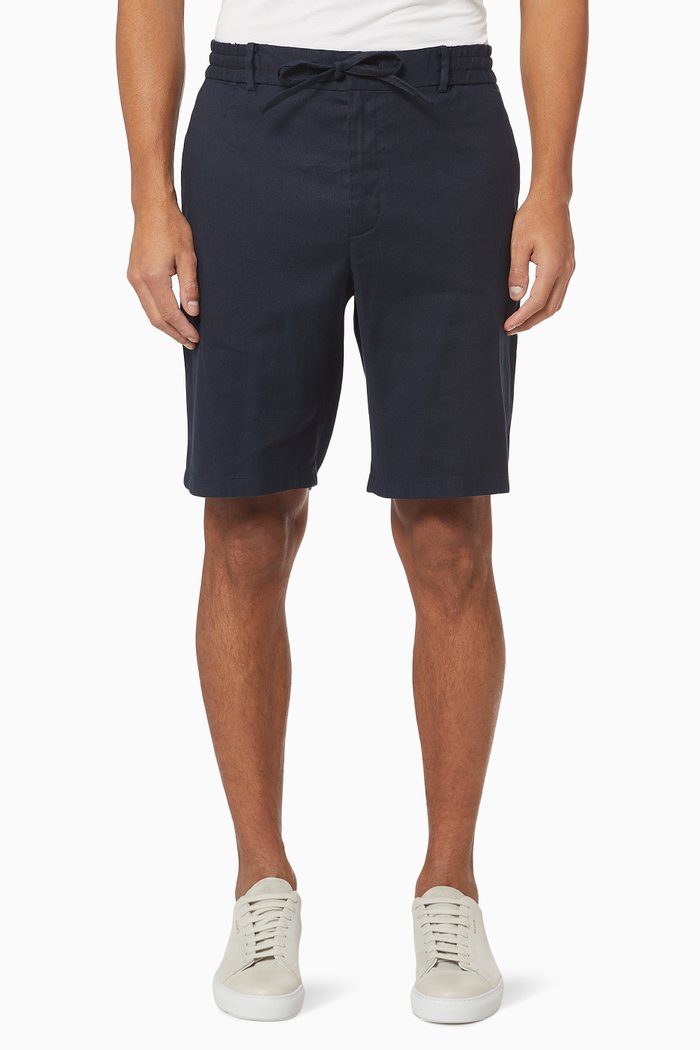

Linen Blend Shorts, Blue