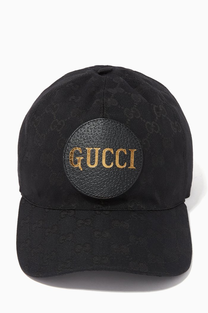 

GG Baseball Hat in Canvas, Black
