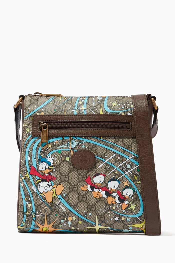 

x Disney Donald Duck Messenger Bag in GG Supreme Canvas, Neutral