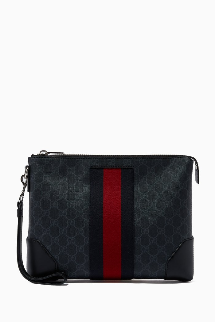 

GG Washbag in Supreme Canvas, Black