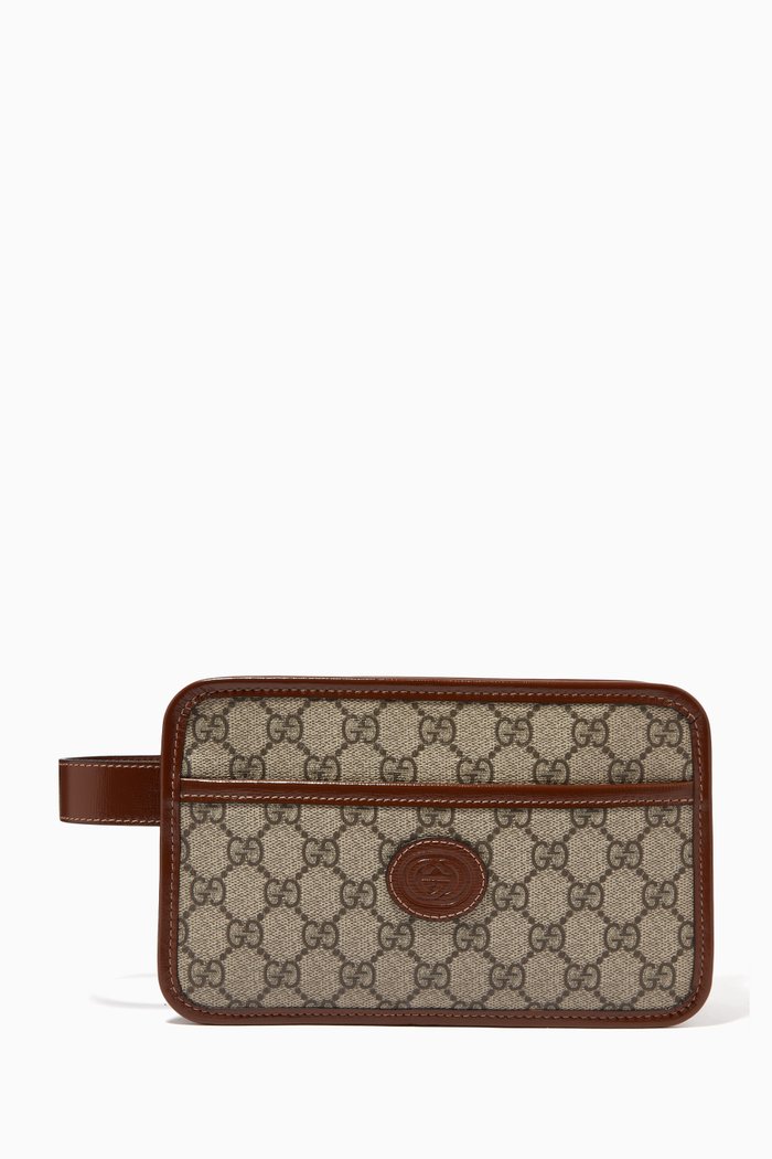 

Travel Pouch in GG Supreme Canvas, Neutral