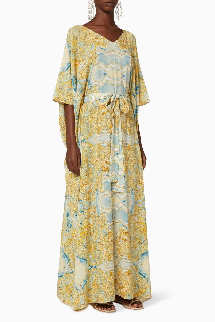 

Zambia Chiffon Kaftan, Multicolour