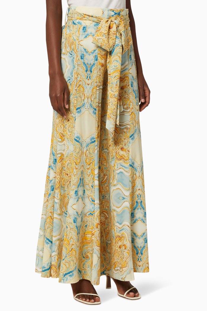 

Flare Printed Pants, Multicolour