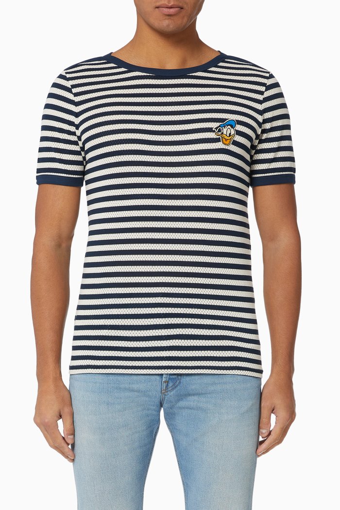

x Disney Donald Duck Striped T-shirt, Blue