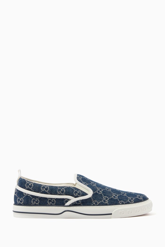 

Tennis 1977 Sneakers in GG Jacquard Denim, Blue