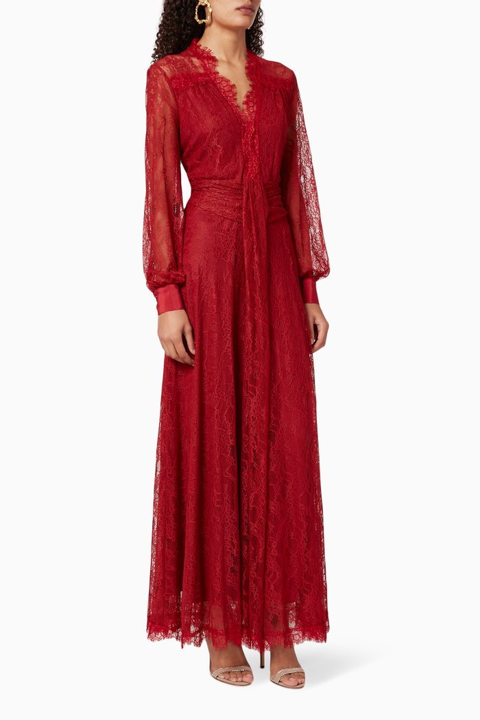 

Sposare 1 Lace Maxi Dress, Red