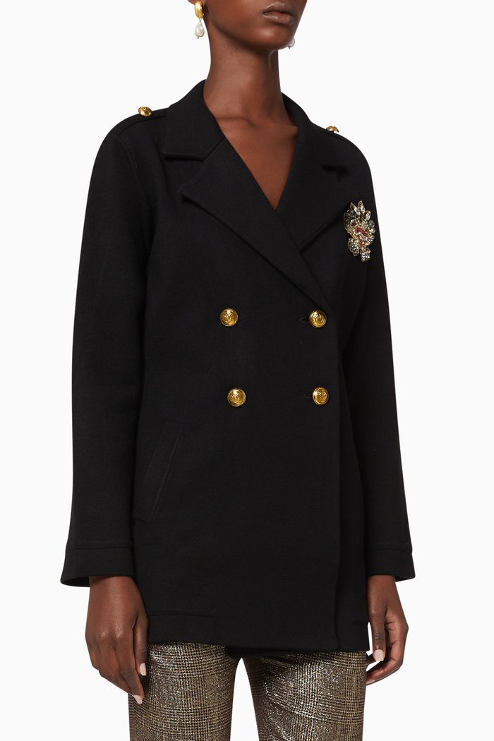 

Bosnia Pea Coat, Black