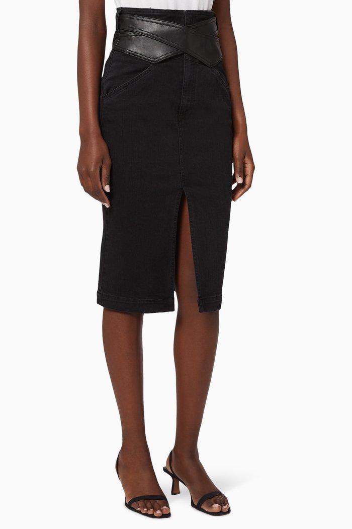 

Elsa Denim Skirt, Black