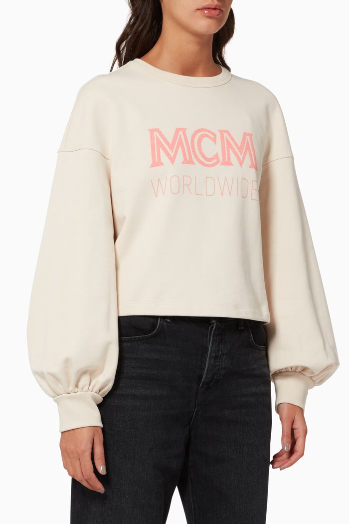 

Logo Cotton Sweatshirt, Pink