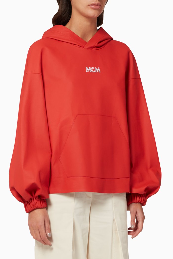 

Logo Hooded Sweatshirt, Red