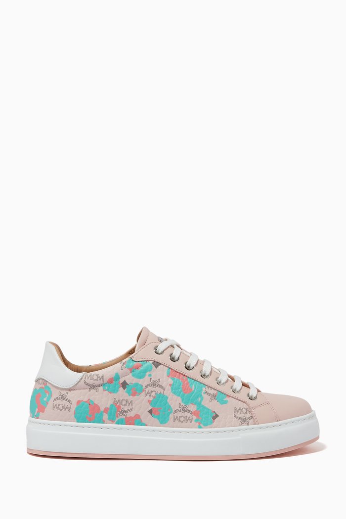 

Classic Low-Top Sneakers in Visetos, Pink