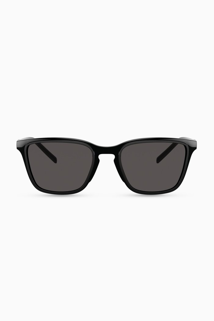 

Step Injection Square Sunglasses in Nylon Fibre, Black