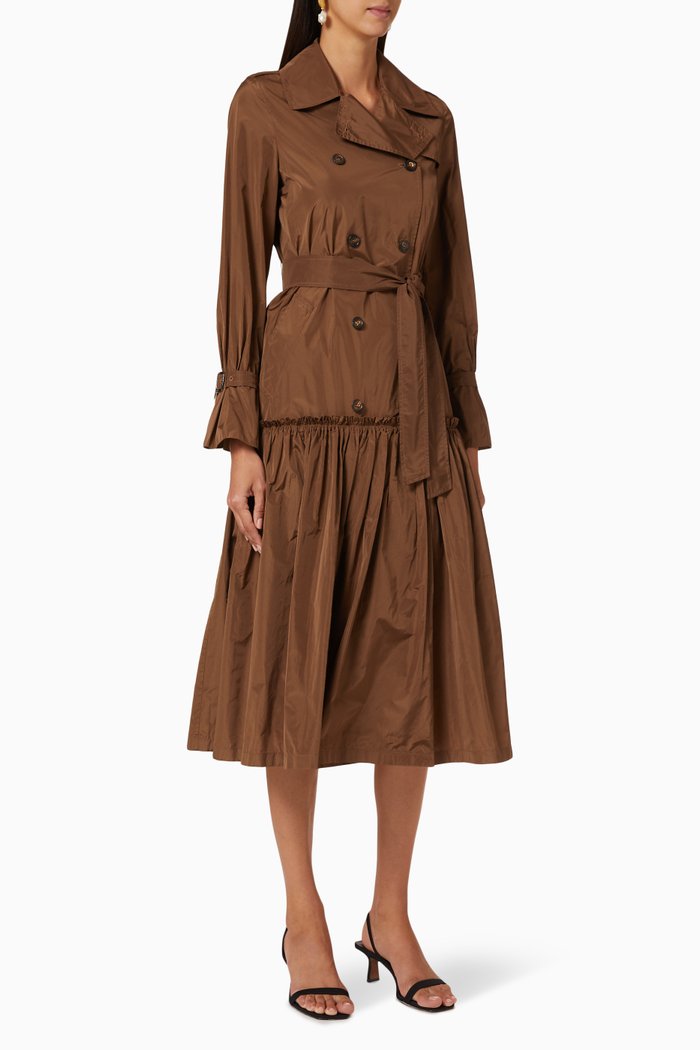

Osol Taffeta Dress, Brown