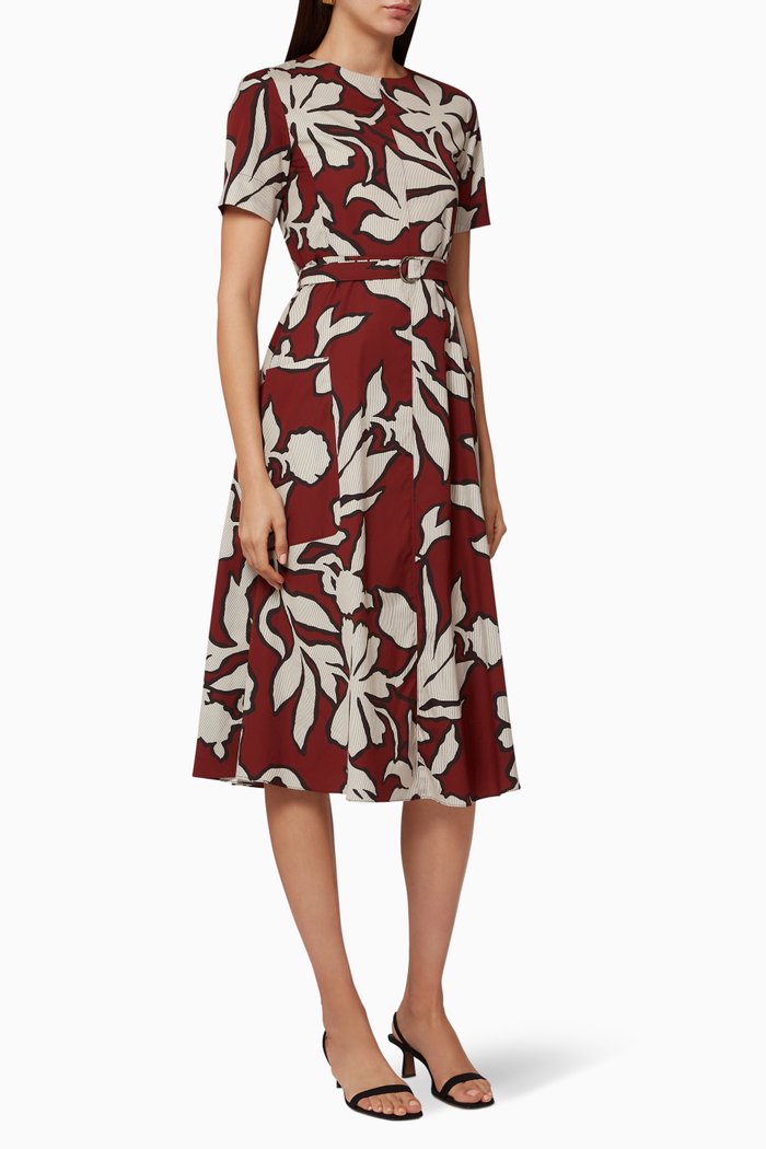 

Cresta Cotton Dress, Burgundy