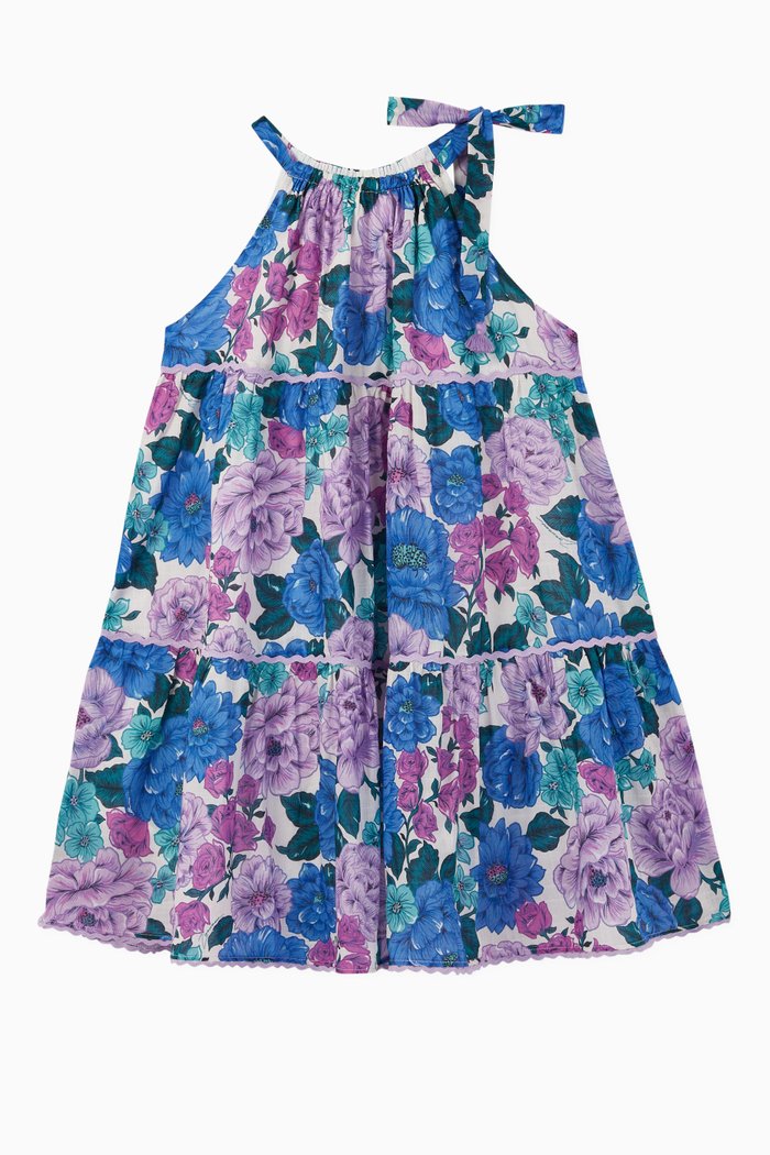 

Poppy Halter Tie Dress, Purple