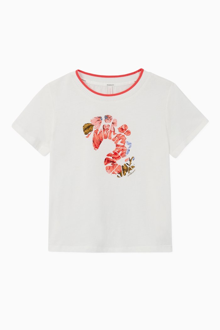 

Poppy Rib T-Shirt, White