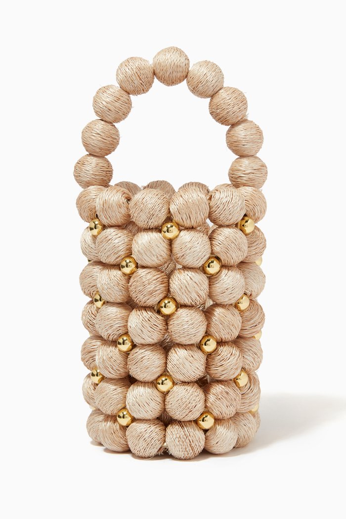

The Comino Bag in Straw Beads, Neutral