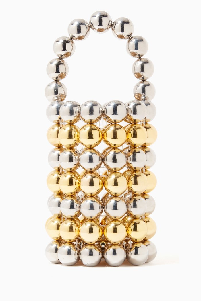 The Comino Bag in Acrylic Beads, Gold