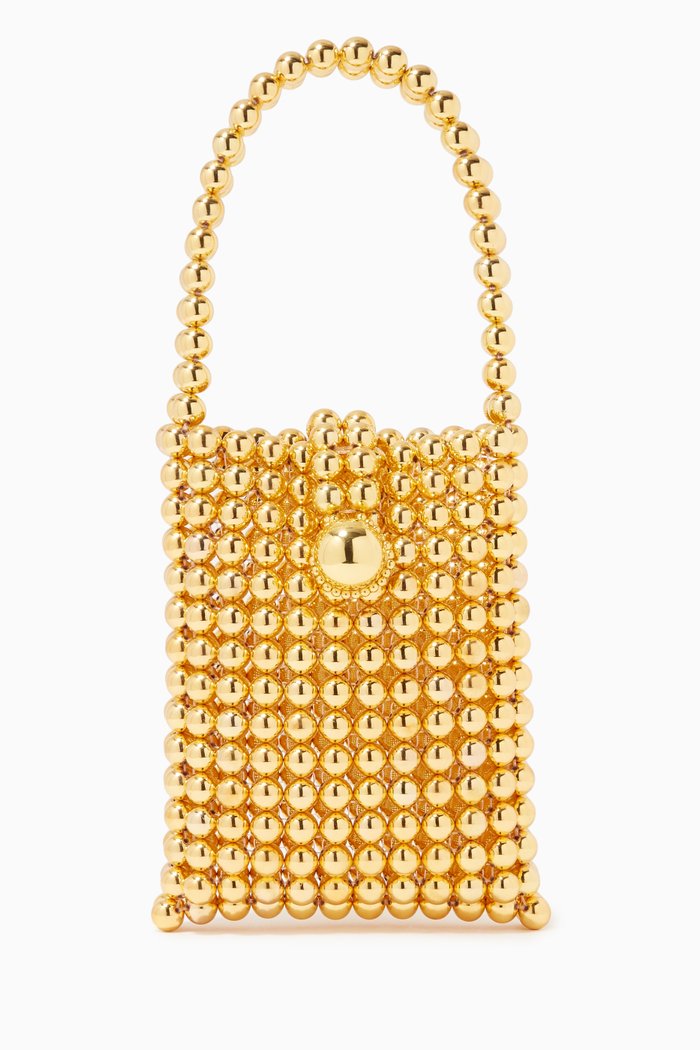 

Riviere de Galets Bag in Acrylic Beads, Gold