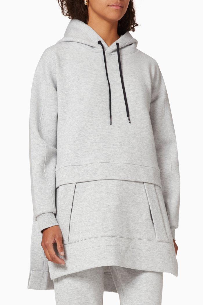 

Air Cushion Oversized Hoodie, Grey