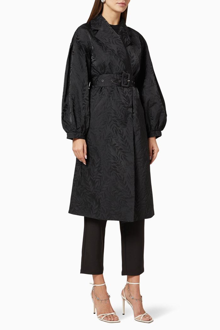 

Yasresnick Jacquard Coat, Black